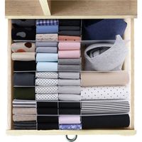 ベストコ フューレン 収納ボックス パーテイション 中仕切り ND-9201 幅100×奥行400mm クリア 1セット1(8枚入り)（直送品）