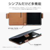 Galaxy Note 10+ SC-01M SCV45 手帳型ケース 薄型軽量PUレザーフラップケース PIECE ブラック（直送品）