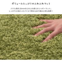 萩原 シャギータイプ 玄関マット リオ 450×750mm ブラウン 600011810 1枚（直送品）