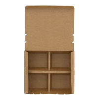 【ケース販売】HEIKO エコランチボックス 4仕切 クラフト 004409007 1ケース(20枚入×20袋 合計400枚)（直送品）