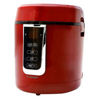 A-Stage 1.5合炊き炊飯器　レッド　GRC-H15R　1台（直送品）