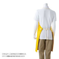 【DIY・飲食店向け】マスダ レザーエプロン サイズF ホワイト ba-1005m-01f 1着（直送品）