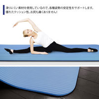 3枚 ヨガマット 紺 ストレッチ マット 10mm トレーニング エクササイズ（直送品）