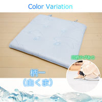 3枚 かわいい 接触冷感 シートクッション 海 クッション 座布団 デスクワーク（直送品）