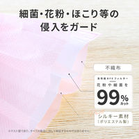 MSソリューションズ 不織布マスク ウルトラシルキー Sピンク レディースサイズ 個包装 50枚入/箱 PL-FM03SPKU50EL 1箱（50枚入）