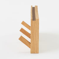 無印良品 壁に付けられる家具3連ハンガー オーク材突板 44cm 良品計画 幅440×奥行25×高さ100mm 3連ハンガー フック 可動式 収納 MUJI