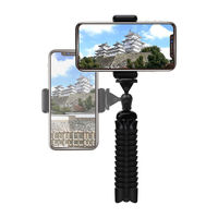 PGA スマホスタンド フレキシブル三脚 PG-FXATP01BK 1個（直送品）