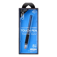 PGA タッチペン 導電繊維タイプ サファイアブルー PG-TPEN19BL 1本（直送品）