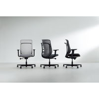 【組立設置込】内田洋行 AJチェア ヘッドレスト付 ハンガー付 肘無し ナイロンキャスター Sグレー×ダークブルー 53726025 1脚（直送品）