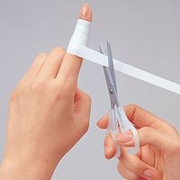 デビカ メディカルはさみ・ミニ フッ素加工 カバー付 ホワイト(白) 040863 1セット(10個)