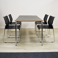 【軒先渡し】宮武製作所 MaD3.14 スタッキングチェア ブラック SCH-01BK 1セット（4脚入り）（直送品）