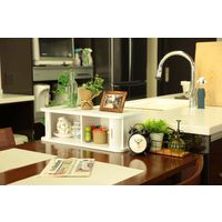 オスマック ジャバラ式キッチンカウンター上収納庫幅60ホワイト KTX-60W 1台（直送品）