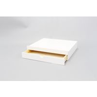 オスマック オスマック 天然木家電下スライドテーブル引き出し付き幅45ホワイト YSHK-45402W　1台（直送品）