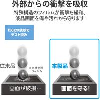 GoPro HERO9 Black用 ガラスフィルム 親水性 耐衝撃 指紋防止 光沢 AC-GP9BFLPAFFG エレコム 1個