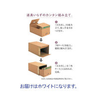 ゼネラル　文書保存箱　イージーキャビネット　引き出しタイプ　ホワイト　 A4用　1枚（わけあり品）