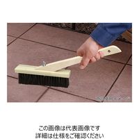 藤原産業 赤長 左官ブラシ 赤混毛 1/2丁 3行 柄付き 1/2チョウ3ギョウエツキ 1セット(2本)（直送品）