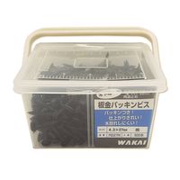 若井産業 板金パッキンビス 黒 500本入 PS027RK 1セット(500本)（直送品）