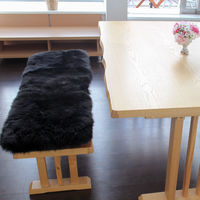 ムートンクッション クラフト 40×120cm ミント（直送品）