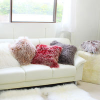 チベットラムクッション ポータベロ 日本製 ピロークッション（直送品）