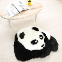 ムートン ミニラグ パンダ ムートンラグ マット カーペット（直送品）