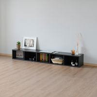 YAMAZEN カラーボックス A4対応 タテヨコ使える 幅250mm 5段 ダークブラウン CABR-1825(DBR) 1台（直送品）