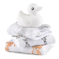 aden + anais　エイデンアンドアネイ ウォッシュクロス サファリベイブス 1セット（3枚入）ダッドウェイ