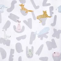 aden + anais　エイデンアンドアネイ おくるみ スワドル アルファベットアニマル 1セット（2枚入）ダッドウェイ