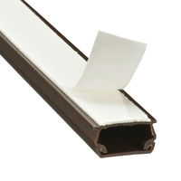 オーム電機 テープ付ABSモール 2号 60cm チョコ 2本入 09-1003 1セット(2本入)（直送品）