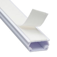 オーム電機 テープ付ABSモール 2号 60cm ホワイト 2本入 09-1002 1セット(2本入)（直送品）