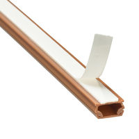 オーム電機 テープ付ABSモール 0号 91cm ブラウン 10本入 09-2834 1セット(10本入)（直送品）