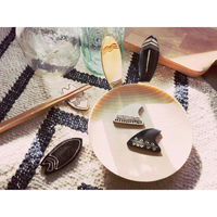 キーストーン 箸置き 8cm BONE ロングボード 水牛の骨 ホワイト 404385 1個（直送品）