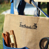 トモ・コーポレーション アウトドア収納 ウォールポケット ジュート&デニム 407179 1個（直送品）