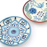 トモ・コーポレーション 豆皿 11.5cm プリヤ ストーンウェア ブルーフラワー 407135 1個（直送品）