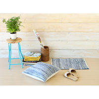 トモ・コーポレーション 玄関マット 室内用 40×60cm リユースデニム デニムチンディシリーズ 407853 1個（直送品）