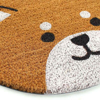 トモ・コーポレーション 玄関マット 屋外兼用 コイヤー 35×60cm セミサークルアニマル イヌ 409803 1個（直送品）