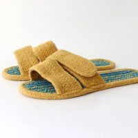 トモ・コーポレーション スリッパ コットンサンダル アーチ型 ハンドメイド イエロー 423404 1個（直送品）