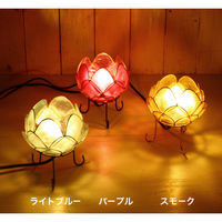 トモ・コーポレーション 照明 カピスロータスランプ Sサイズ 直径12cm ライトブルー 423422 1個（直送品）