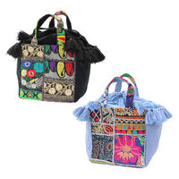 トモ・コーポレーション トートバッグ カンバディアパッチ 巾着 レディース グレイッシュブルー 424597 1個（直送品）