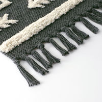 トモ・コーポレーション 玄関マット 45×75cm 室内 ボーホータッチ モノ 428127 1個（直送品）