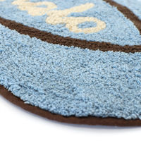 トモ・コーポレーション 玄関マット 29×53cm 室内 サンダル ブルー 428151 1個（直送品）