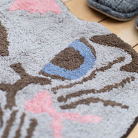 トモ・コーポレーション 玄関マット 42×47cm 室内 ねこ フェイス エキゾチックショートヘア 428156 1個（直送品）