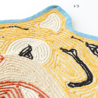 トモ・コーポレーション 玄関マット 45×51cm 室内 動物 トラ 432344 1個（直送品）