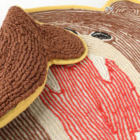 トモ・コーポレーション 玄関マット 45×51cm 室内 動物 クマ 432345 1個（直送品）