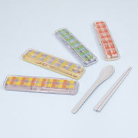 イエロースタジオ コンビセット プラッド箸&スプーンコンビセット イエローオレンジ 439601 1個（直送品）