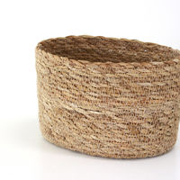 トモ・コーポレーション かご バスケット ナチュラルシーグラス オーバル S 477890 1個（直送品）