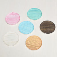 合同会社ビランク コースター HonuHonu 布張り ダークブラウン 479544 1個（直送品）