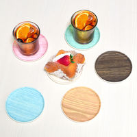 合同会社ビランク コースター HonuHonu 布張り ブルー 479547 1個（直送品）