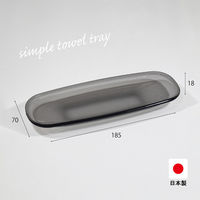 合同会社ビランク おしぼりトレー アクリル クリアー 5枚入×1セット スモーク 479592 1個（直送品）