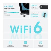 TP-LINK 無線LAN子機 AX1800 デュアルバンドUSB Wi-Fi6 子機 ARCHER TX20U