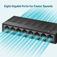 TP-LINK アンマネージスイッチ ギガビットポート×8 LS1008G JP